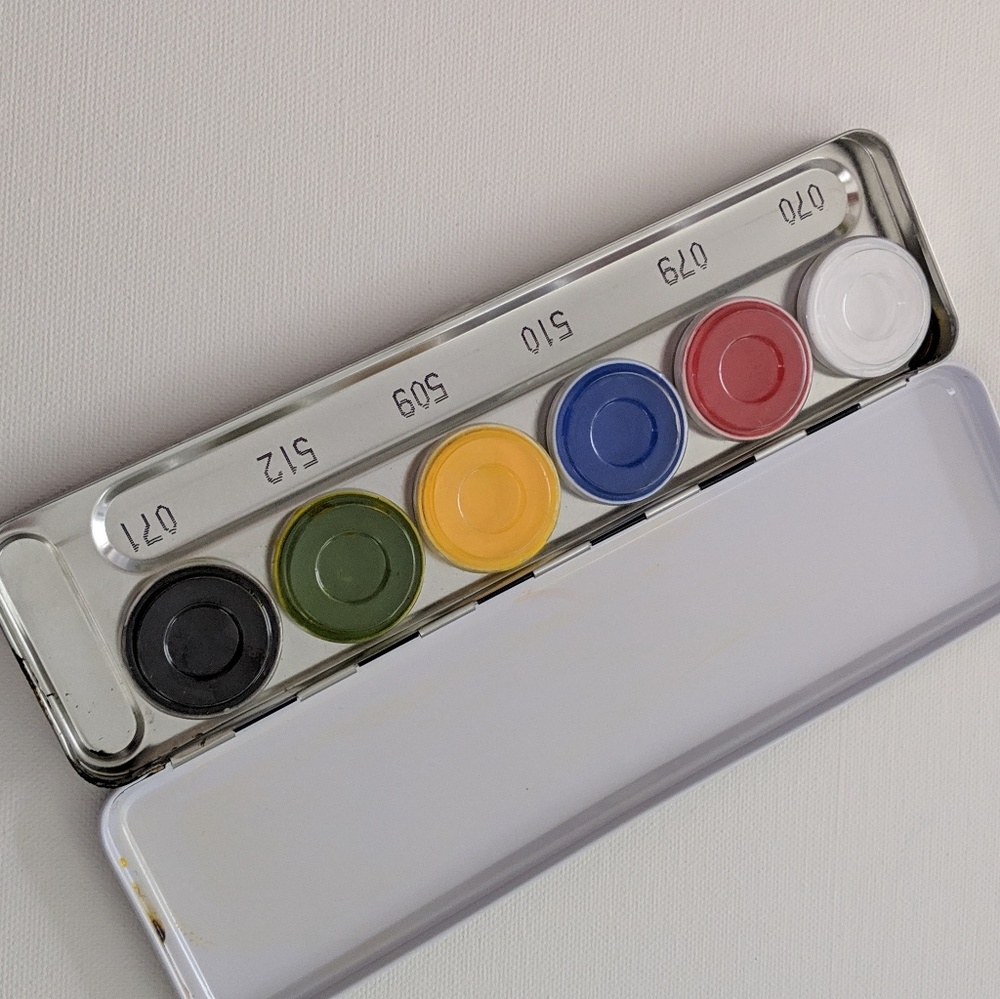Kryolan Primary Color Aquacolor Palette